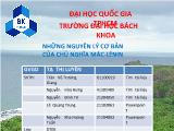 Những nguyên lý cơ bản của chủ nghĩa Mác - Lênin