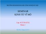 Seminar kinh tế vĩ mô