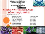 Vi sinh vật trong lạnh đông thực phẩm