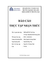 Báo cáo thực tập nhận tại ngân hàng nông nghiệp và phát triển nông thôn Việt Nam chi nhánh Mạc Thị Bưởi - Phòng giao dịch Hoàng Diệu