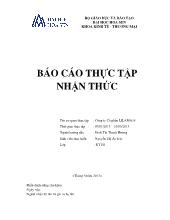 Báo cáo Thực tập nhận thức tại công ty cổ phần Lilama18