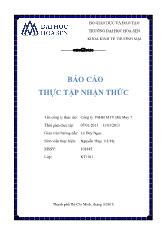 Báo cáo Thực tập nhận thức tại Công ty TNHH MTV Dệt May 7