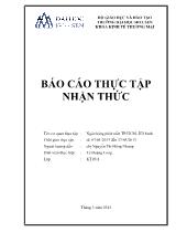 Báo cáo Thực tập nhận thức tại Ngân hàng phát triển TP Hồ Chí minh - HD bank