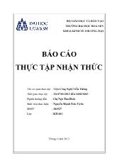Báo cáo Thực tập nhận thức tại Viện Công Nghệ Viễn Thông