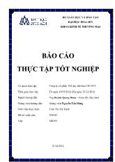 Báo cáo Thực tập tốt nghiệp tại Công ty cổ phần Thể dục thể thao GETFIT