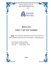 Đề tài Giải pháp hoàn thiện nghiệp vụ thanh toán quốc tế theo phương th ức tín dụng chứng từ tại Ngân hàng Đông Á - Chi nhánh Quận 1