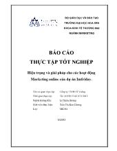 Hiện trạng và giải pháp cho các hoạt động marketing online của dự án imfriday tại Công ty TNHH Ô Vuông