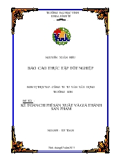 Kế toán chi phí sản xuất và giá thành sản phẩm