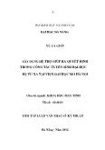 Luận văn Xây dựng hệ trợ giúp ra quyết định trong công tác tuyển sinh đại học