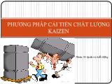 Phương pháp cải tiến chất lượng kaizen