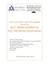 Quy trình nghiệp vụ thư tín dụng nhập khẩu tại Trung tâm Thanh Toán Quốc Tế - Ngân hàng thương mại cổ phần Sài Gòn Thương Tín Sacombank