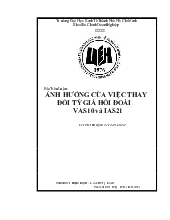 Tiểu luận Ảnh hưởng của việc thay đổi tỷ giá hối đoái vas10 và ias21