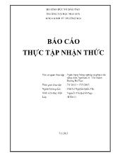 Tình hình hoạt động ở ngân hàng nông nghiệp và phát triển nông thôn Agribank 8 – Chi nhánh dương bá trạc