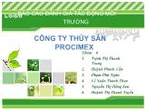 Báo cáo Đánh giá tác động môi trường công ty thủy sản Procimex