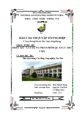Chuyên đề Thiết kế, xây dựng phần mềm quản lý thư viện tại thư viện trường Cao đẳng công nghiệp Tuy Hòa