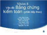 Đề tài Bằng chứng kiểm toán