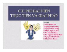 Đề tài Chi phí đại diện: thực tiễn và giải pháp