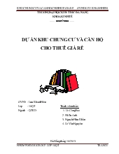 Đề tài Dự án khu chung cư và căn hộ cho thuê giá rẻ