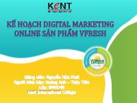 Đề tài Kế hoạch Digital Marketing Online sản phẩm VFRESH