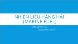 Đề tài Nhiên liệu hàng hải (Marine Fuel)