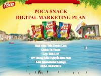 Đề tài POCA SNACK DIGITAL MARKETING PLAN