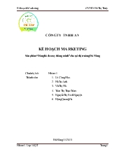 Đề tài Sản phẩm “Đồng hồ đeo tay thông minh” cho tại thị trường Đà Nẵng