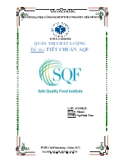 Đề tài TIÊU CHUẨN SQF