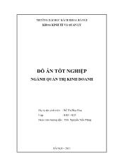 Đồ án Phân tích và thiết kế biện pháp nâng cao hiệu quả kinh doanh Trung tâm thực phẩm dinh dưỡng - Viện Dinh Dưỡng