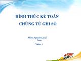 Hình thức kế toán chứng từ ghi sổ