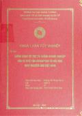 Khóa luận Chính sách hỗ trợ tài chính doanh nghiệp vừa và nhỏ của Singapore và bài học kinh nghiệm cho Việt Nam