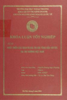 Khóa luận Phát triển các dịch vụ giá trị gia tăng của Viettel tại thị trường Việt Nam