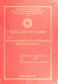 Khóa luận Thực trạng và giải pháp thúc đẩy xuất khẩu mặt hàng giày dép Việt Nam sang Hoa Kỳ