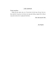 Luận văn Mã hóa băng con ứng dụng trong xử lý tiếng nói