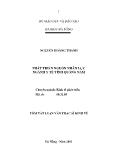 Luận văn Tóm tắt Phát triển nguồn nhân lực ngành y tế tỉnh Quảng Nam