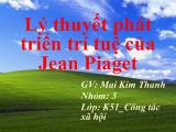 Lý thuyết phát triển trí tuệ của Jean Piaget