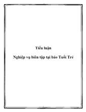 Tiểu luận Nghiệp vụ biên tập tại báo Tuổi Trẻ
