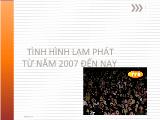 Tình hình lạm phát từ năm 2007 đến nay