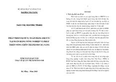 Tóm tắt luận văn Phát triển dịch vụ ngân hàng điện tử tại ngân hàng nông nghiệp và phát triển nông thôn thành phố Đà Nẵng