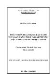 Luận văn Tóm tắt Phát triển hoạt động bảo lãnh tại ngân hàng thương mại cổ phần ngoại thương Việt Nam chi nhánh Quy Nhơn
