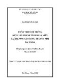 Tóm tắt luận văn Hoàn thiện hệ thống đánh giá thành tích nhân viên tại trường cao đẳng thương mại Đà Nẵng