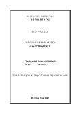 Tóm tắt luận văn Phát triển thương hiệu Gas Petrolimex