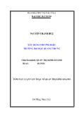 Tóm tắt luận văn Xây dựng thương hiệu trường đại học Quang Trung