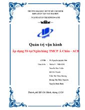 Áp dụng 5S tại Ngân hàng TMCP Á Châu - ACB