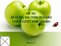 Áp dụng ma trận bcg vào chiến lược kinh doanh