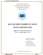 BÀI TẬP VỀ THANH TOÁN QUỐC TẾ