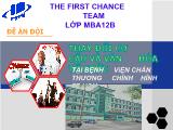 Đề án Thay đổi cơ cấu và văn hóa tổ chức
