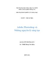 Đề tài Adobe Photoshop và những nguyên lý sáng tạo