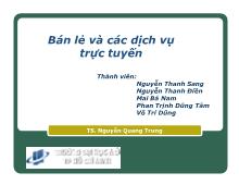 Đề tài Bán lẻ và các dịch vụ trực tuyến