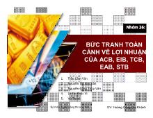 Đề tài Bức tranh toàn cảnh về lợi nhuận của ACB, EIB, TCB, EAB, STB