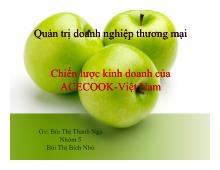 Đề tài Chiến lược kinh doanh của ACECOOK-Việt Nam